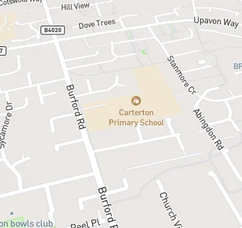 map for Carterton Primary School