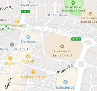 map for St Catherine's Hoddesdon CofE Primary School