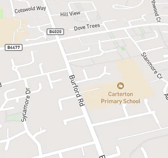 map for Carterton Primary School