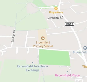 map for Broomfield Primary School