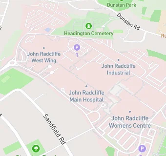 map for Little Pioneer Co-operative Childcare John Radcliffe Nursery