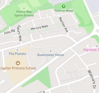 map for Queensway House Care Home Ltd