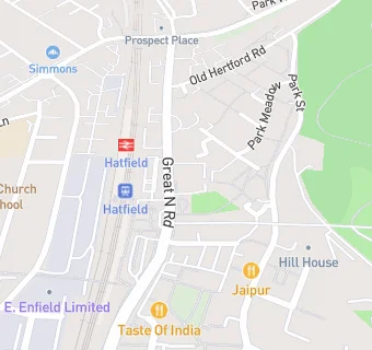 map for Hatfield Social Club