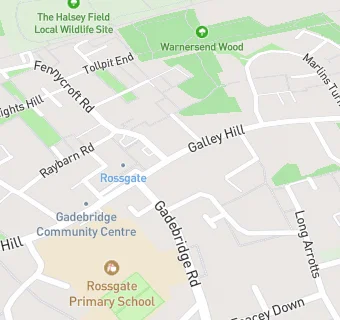 map for Parkwood Surgery - Gadebridge