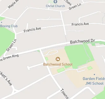 map for Batchwood School