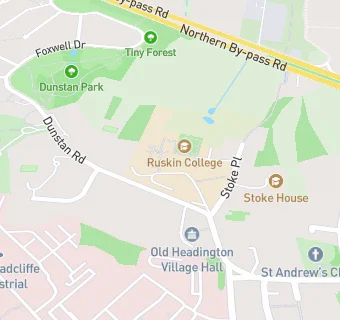 map for Ruskin College