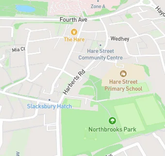 map for Hare Street Community Primary School and Nursery