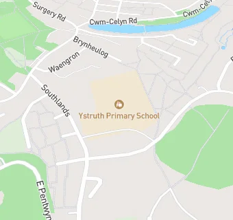 map for Blaina Junior School