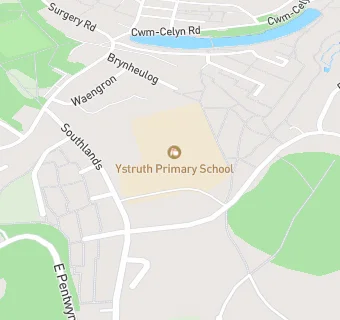 map for Ystruth Primary School