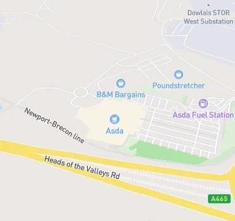 map for Asda Stores