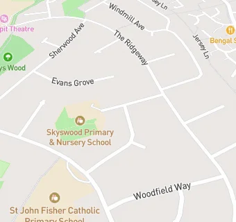 map for Skyswood Primary School