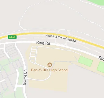 map for Pen y Dre High School