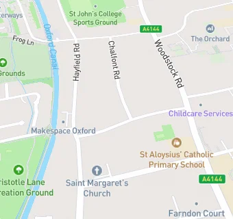 map for Polstead Preschool Oxford