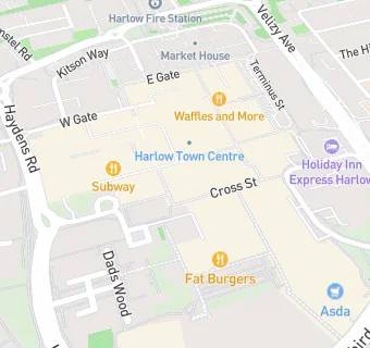 map for Harlow Foodbank Satellite Centre / Bounty Club