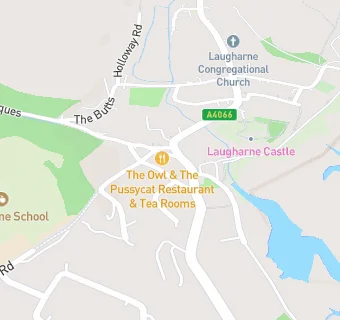 map for Laugharne Ice Cream