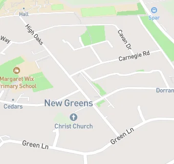 map for New Greens Community Centre