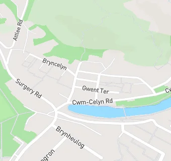 map for Cwmcelyn Infants School