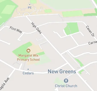 map for Margaret Wix Primary School