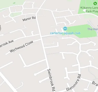 map for Carterton Squash Club