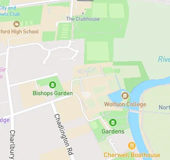 map for Wolfson College