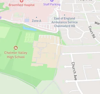 map for Chelmer Valley High School