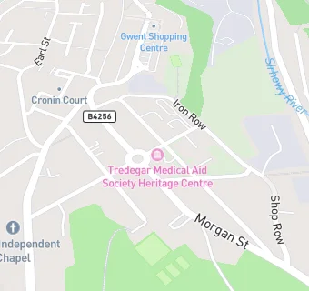 map for Tredegar Veterans Support Hub