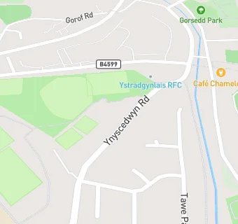 map for Ystradgynlais Football Club