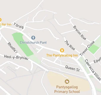 map for Pantyscallog Steak House