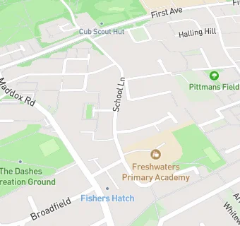 map for Freshwaters Primary School