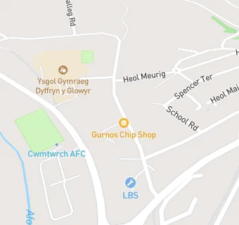 map for Cwmphil Fish Bar