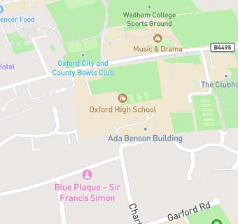 map for Oxford High School