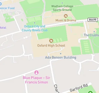 map for Oxford High School