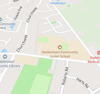 map for Haddenham Community Junior School