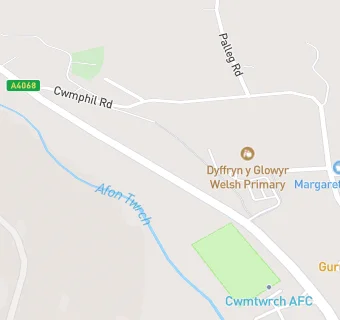 map for Ysgol Gymraeg Dyffryn Y Glowyr