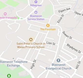 map for Blaenavon Social Club