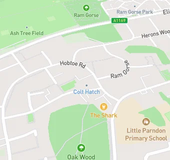 map for Harlow Labour Social Club