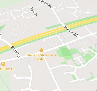 map for The Blue Strawberry Bistro