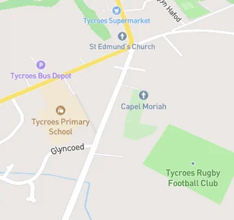 map for TYCROES RUGBY FOOTBALL CLUB