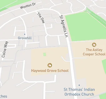 map for Eastbrook Infant and Nursery School