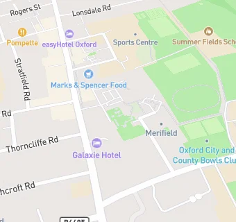 map for North Oxford Association Lunch Club