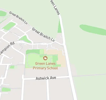 map for Green Lanes Primary School