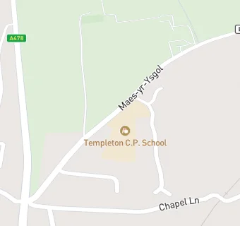 map for Templeton C.P. School