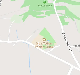 map for Great Totham Primary School