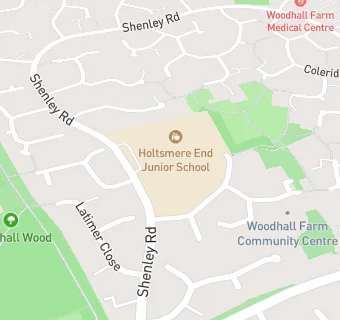 map for Holtsmere End Infant and Nursery School