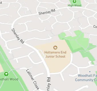 map for Holtsmere End Junior School