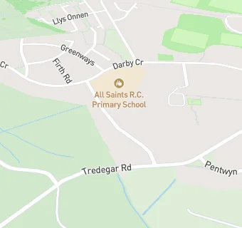 map for All Saints R.C. Primary School