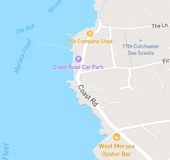 map for Mersea Island Watersports Ltd