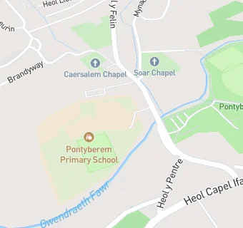 map for Ysgol Pontyberem