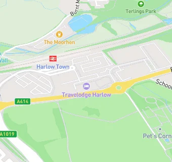 map for Travelodge Harlow