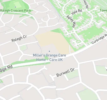 map for Millers Grange